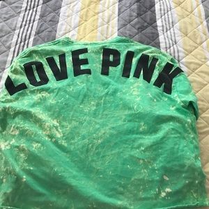Victoria secret pink crop top long sleeve